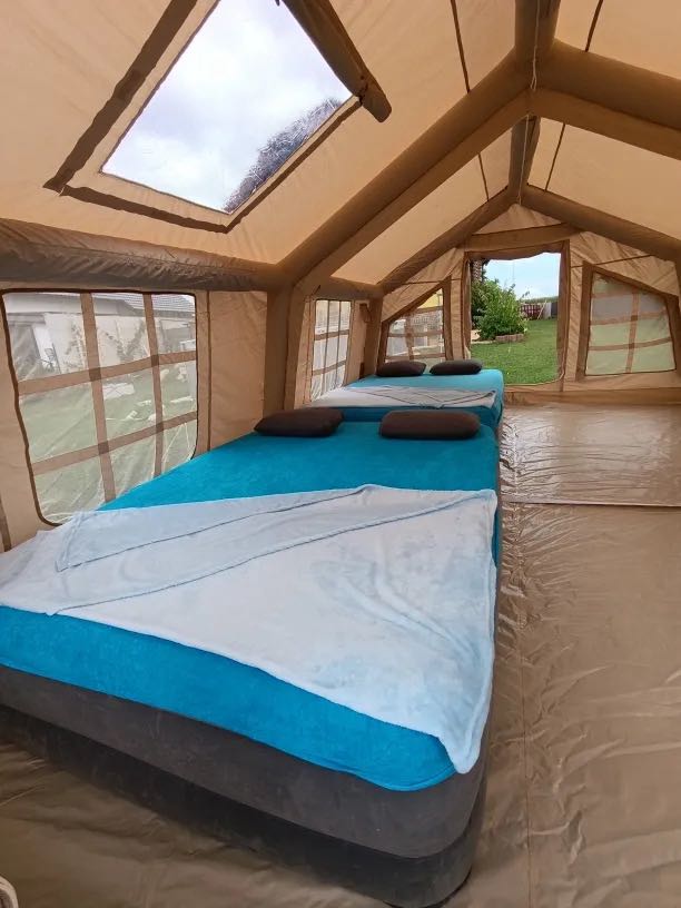 Luxury Inflatable Two Room Glamping Tent – Family Size
