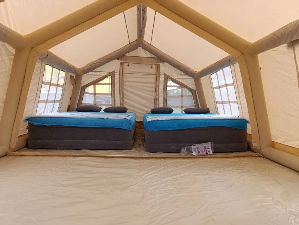 Luxury Inflatable Two Room Glamping Tent – Family Size